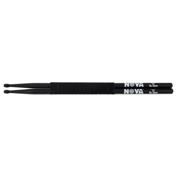 Vic Firth Nova 5A Drumsticks - Black, Wood Tip