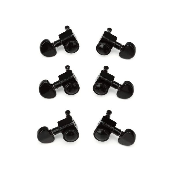 Grover 502 Series Roto-Grip Locking Tuners, Black Chrome