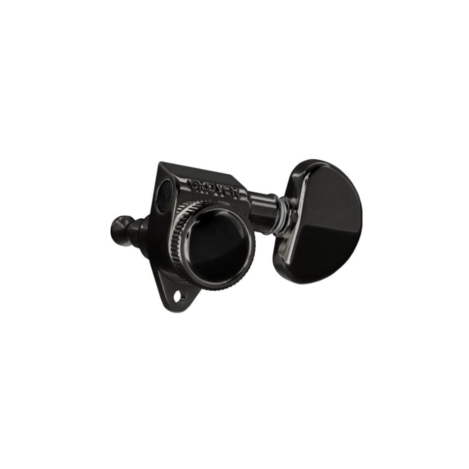 Grover 502 Series Roto-Grip Locking Tuners, Black Chrome - Image 2