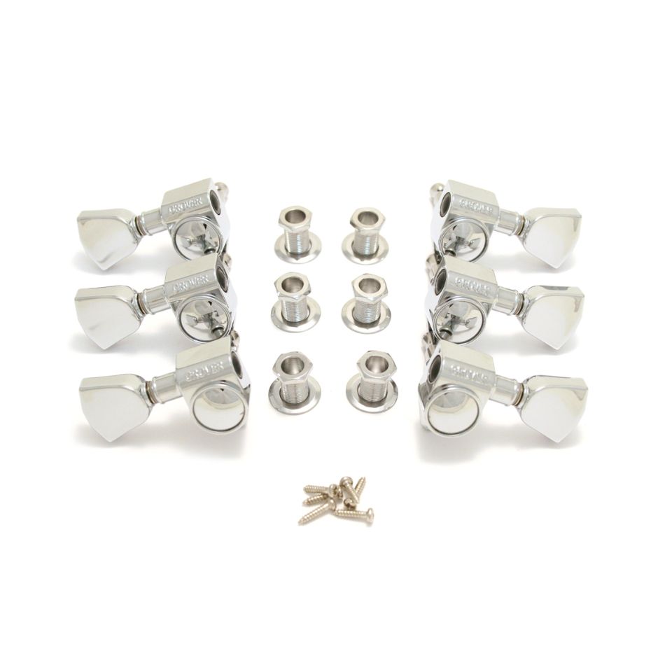 Grover 102CK Rotomatic Tuners, Keystone Button, Chrome - Image 3