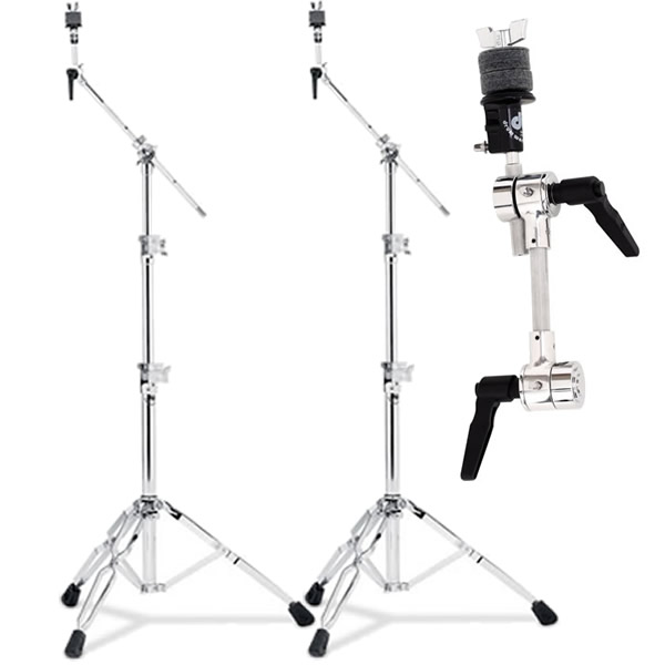 DW 9000 Series 9700 Cymbal Stands (2) + Puppy Bone Arm