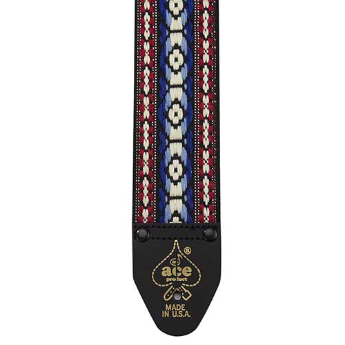 D'Andrea Ace Vintage Reissue 2" Guitar Strap - Bohemian Blue