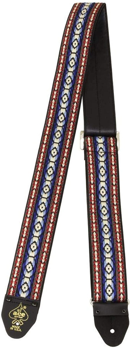 D'Andrea Ace Vintage Reissue 2" Guitar Strap - Bohemian Blue - Image 2