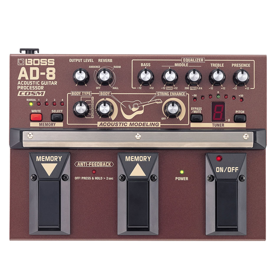 Boss AD-8 Acoustic Guitar Processor - Open Box Mint