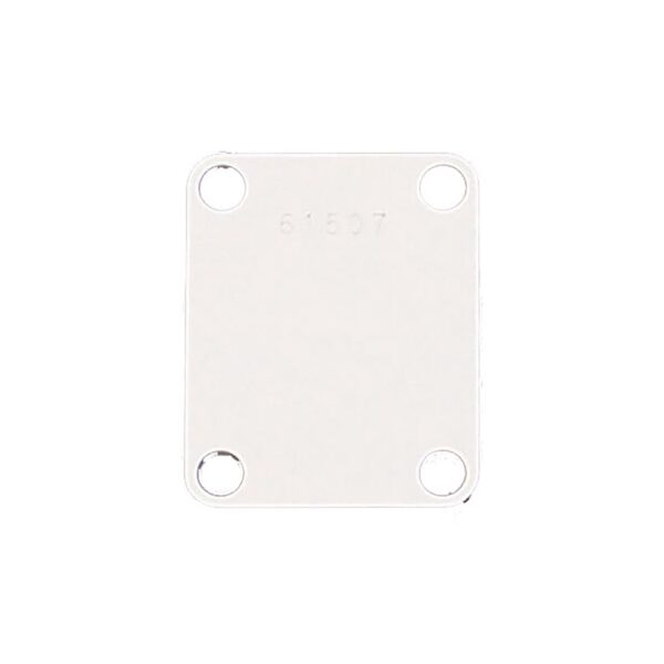 AllParts 4-Hole Steel Neck Plate, Aged Chrome