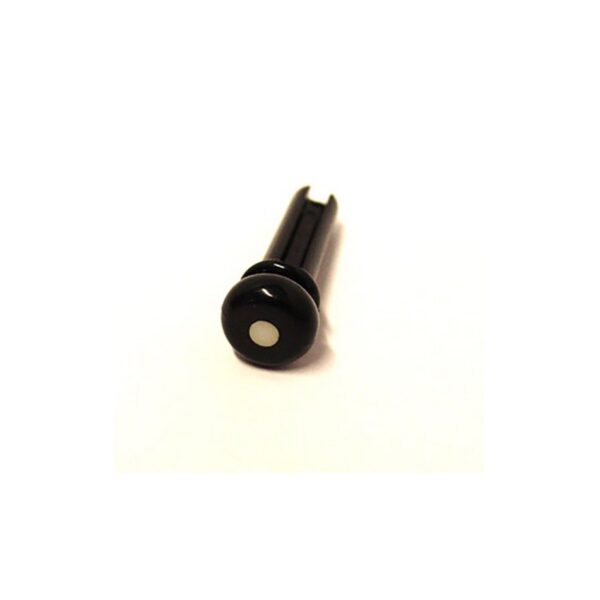 AllParts BP-0677-023 Black Grooved Bass Bridge Pins