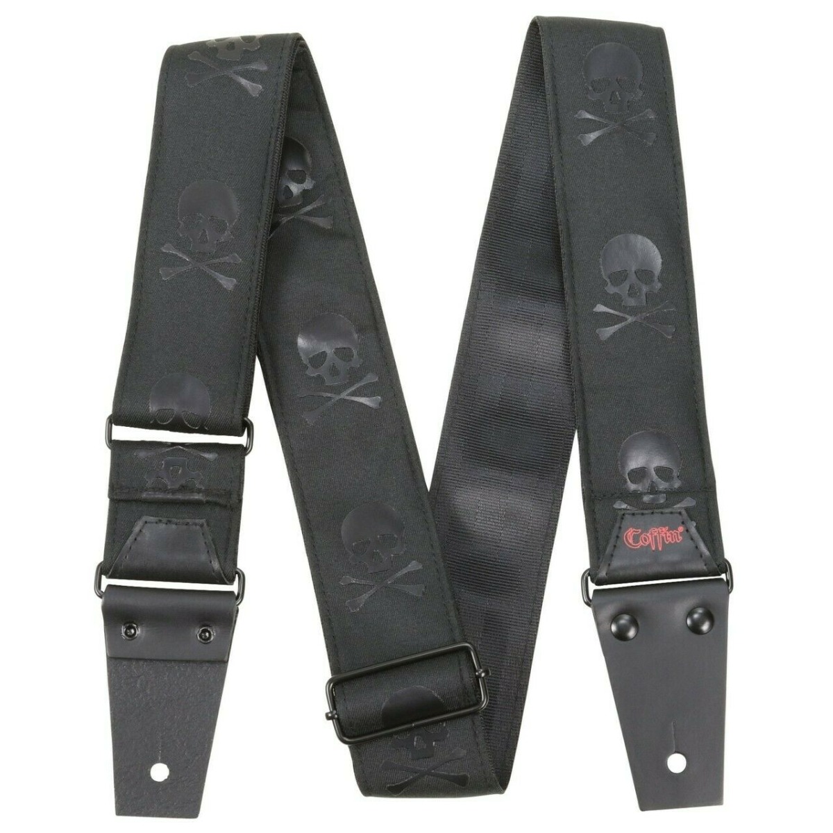 Coffin Strap of Death 2" Guitar Strap - Black