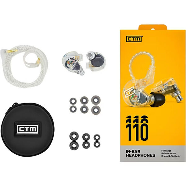 CTM CE110 Single-Driver IEM, Clear Shell w/ 2-Pin Cable