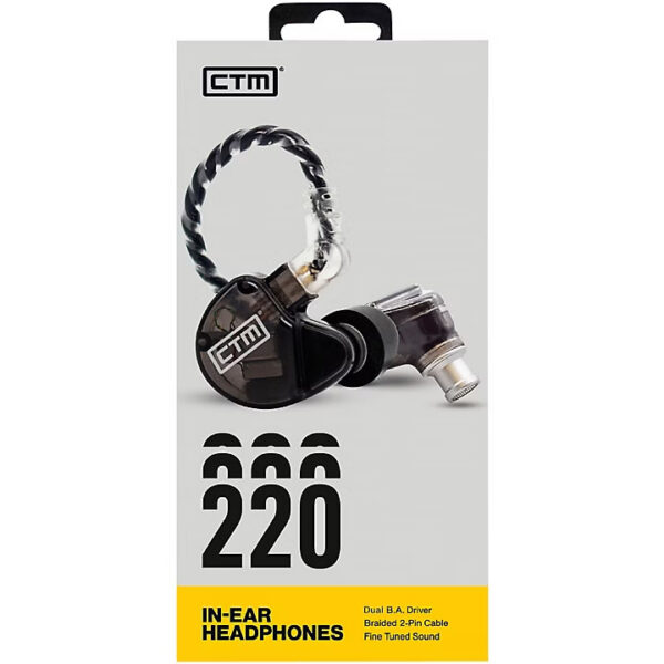 CTM CE220 Smoke Pro Dual-Driver IEM w/ Cable & Tips