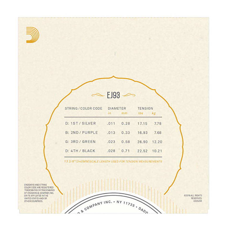 D'Addario EJ93 Cavaquinho Strings - Image 2