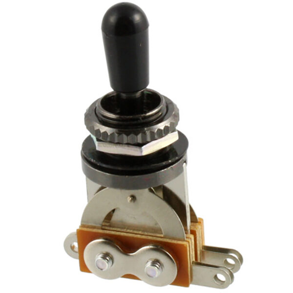 AllParts Short Straight Toggle Switch w/ Black Knob