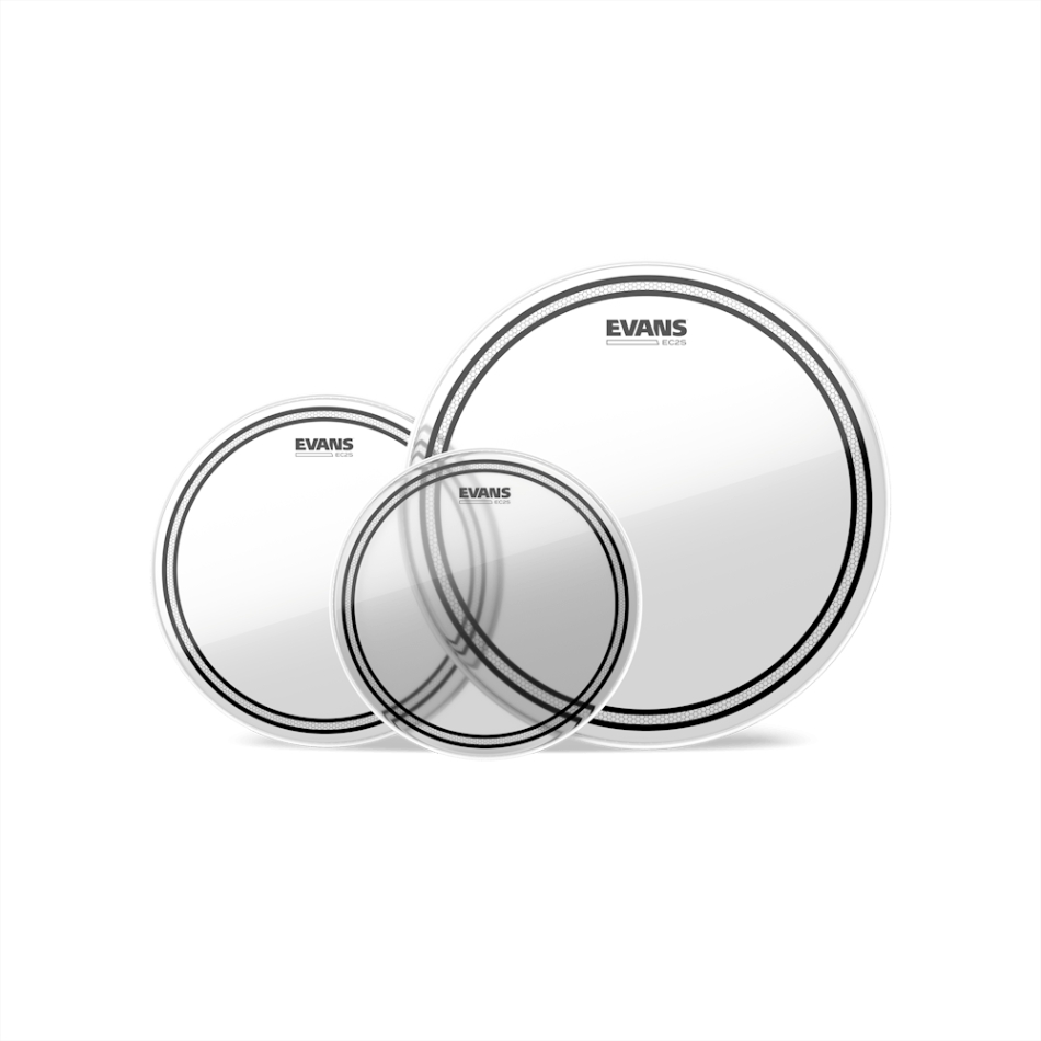 Evans EC2 SST Clear Drum Head Pack - 10/12/16