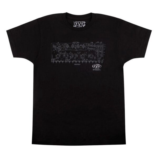 EVH Schematic T-Shirt - Black, Size M