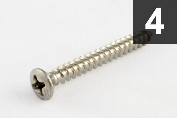Allparts GS-0003-005 Strap Button Screws, Set of 4