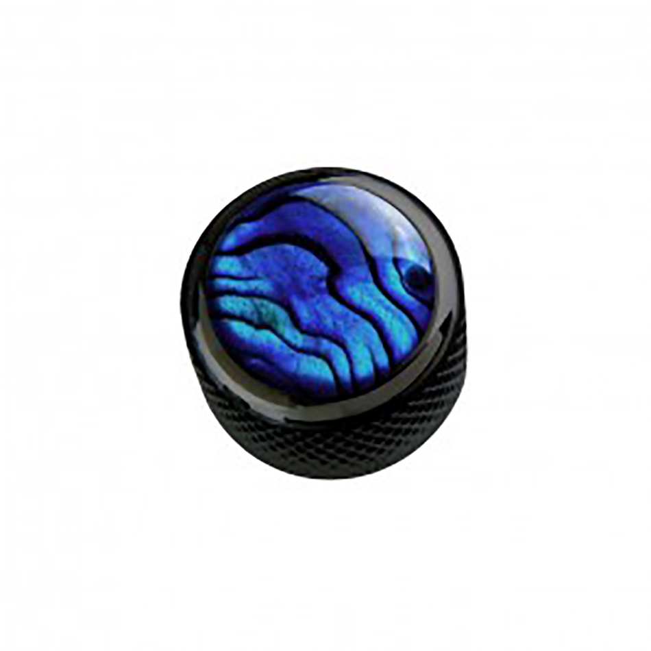 Q-Parts Dome Knob, Blue Abalone Shell Inlay