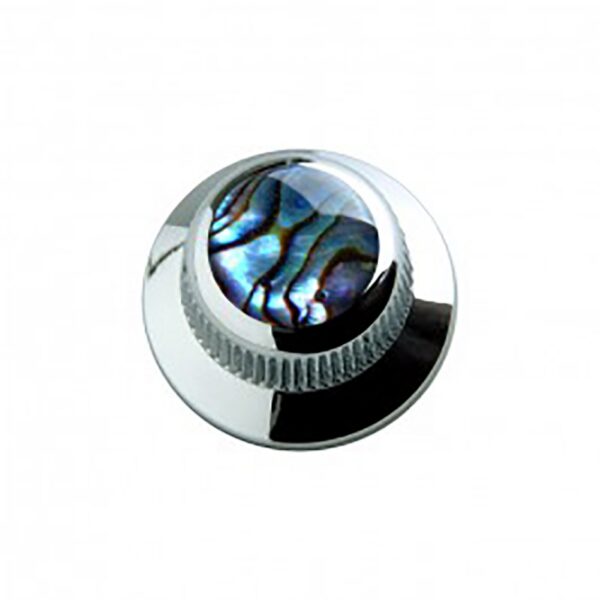 Q-Parts UFO Knob, Natural Abalone Inlay, Chrome