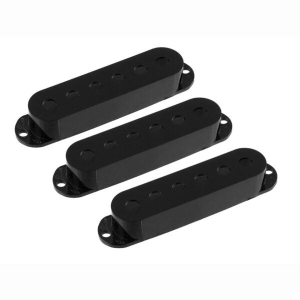 Allparts PC-0406-023 Black Strat Pickup Covers, Set of 3