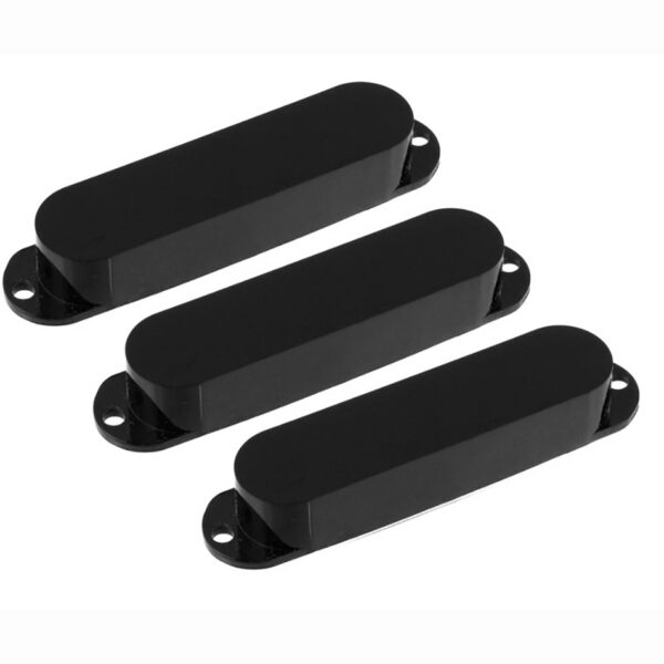 Allparts PC-0446-023 Strat Pickup Covers, Black (No Holes)