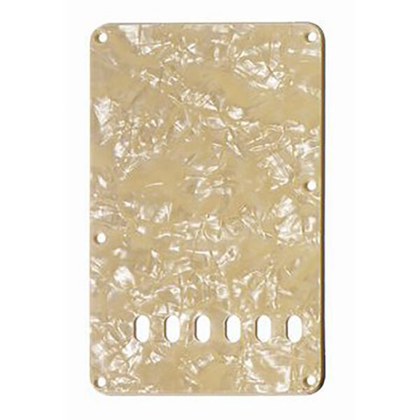 Allparts Tremolo Spring Cover - 3-Ply Cream Pearloid