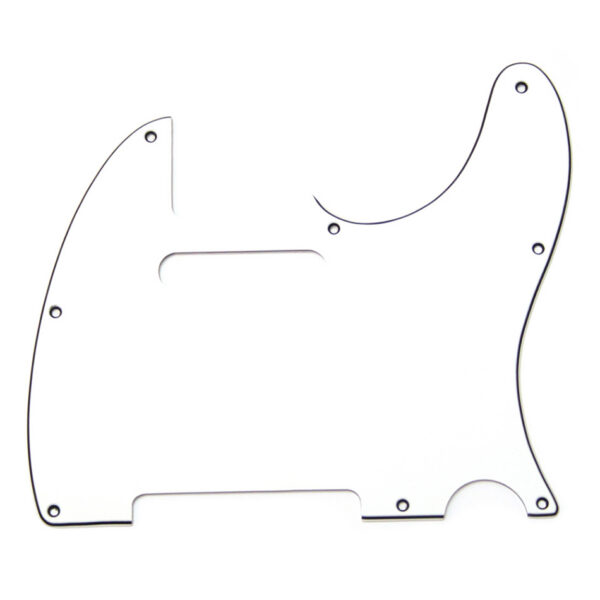 Allparts Telecaster Pickguard, 8-Hole, 3-Ply White