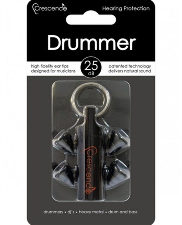 Crescendo Drummer Pro Ear Plugs (PR-0293) by Dynamic Ear