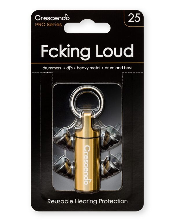 Crescendo PRO Fcking Loud 25 Musician Ear Plugs