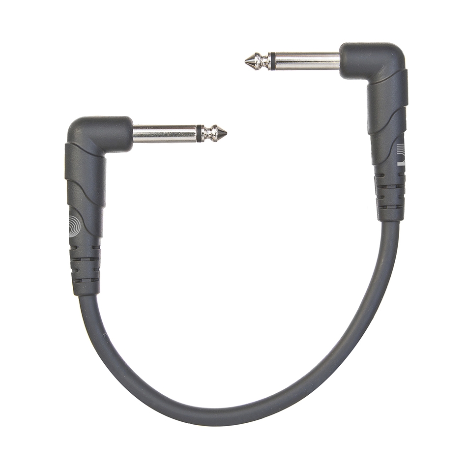 D'Addario Classic Series 6" Right-Angle Patch Cables (3-Pack)