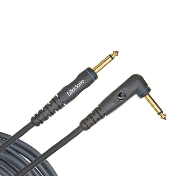 D'Addario Custom Series Instrument Cable, 20ft Right Angle