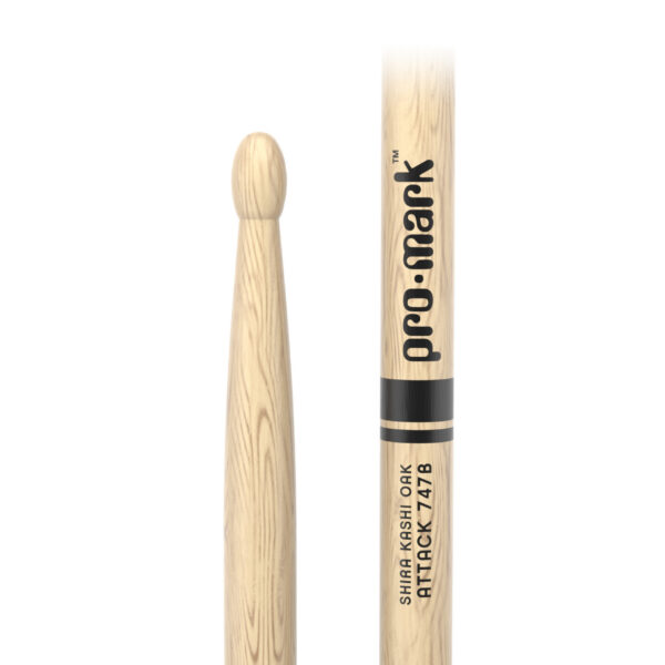 ProMark Classic Attack 747B Oak Drumstick - Oval Tip