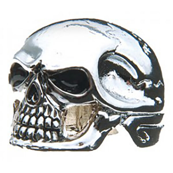 Q-Parts Jumbo Skull I Knob - Chrome