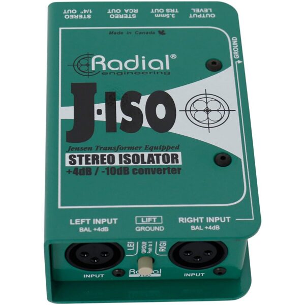 Radial J-Iso Stereo +4dB to -10dB Converter