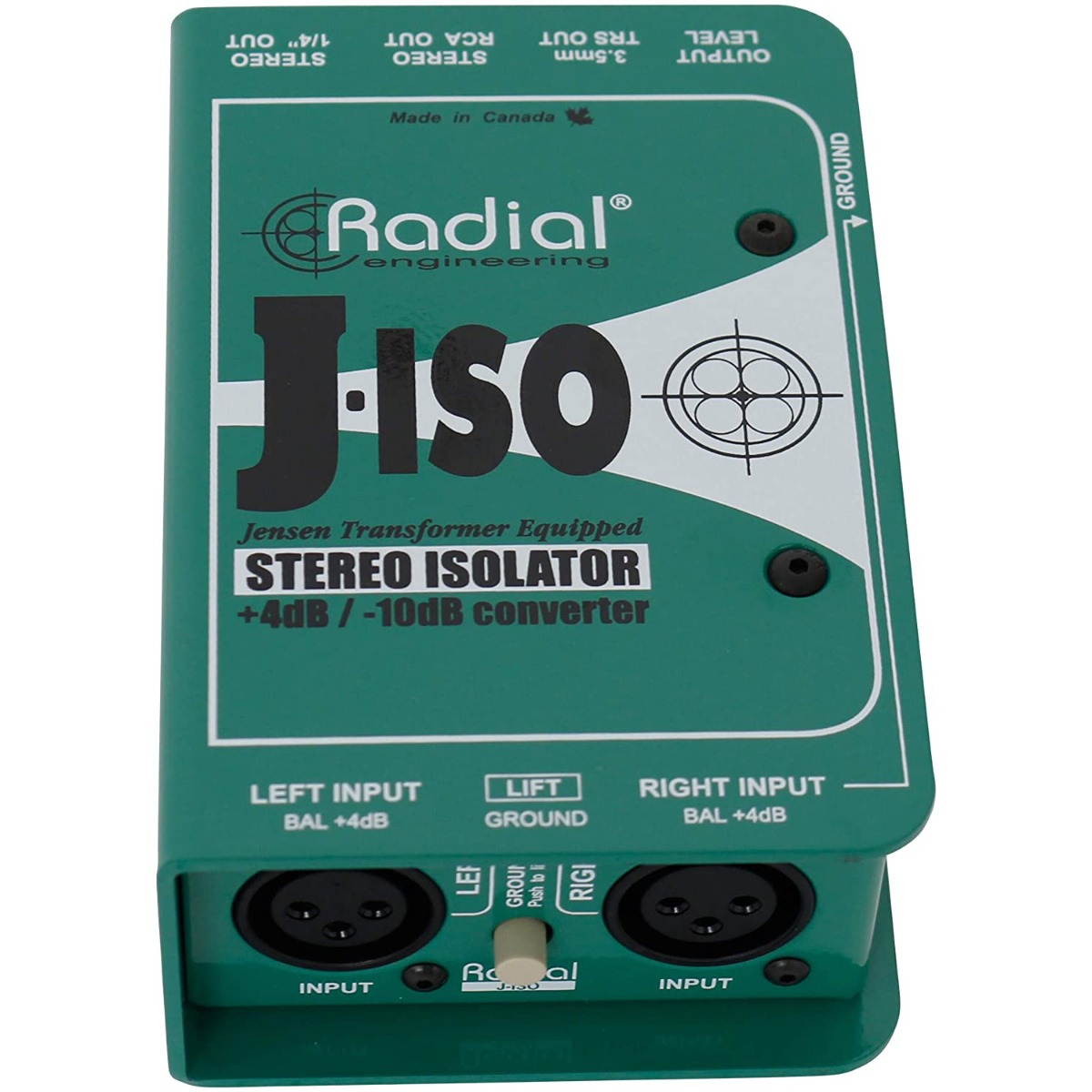 Radial J-Iso Stereo +4dB to -10dB Converter
