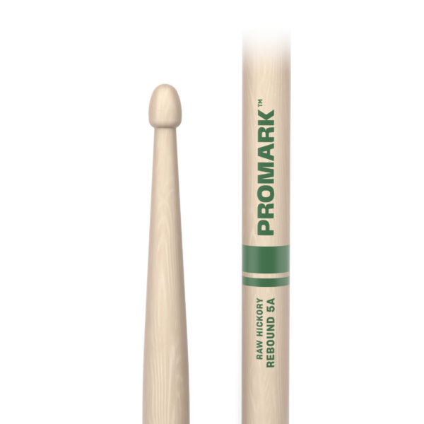 ProMark Rebound 5A Raw Hickory Drumstick, Acorn Tip