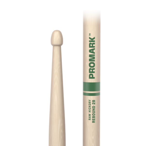 ProMark Rebound 2B Raw Hickory Drumstick, Acorn Tip