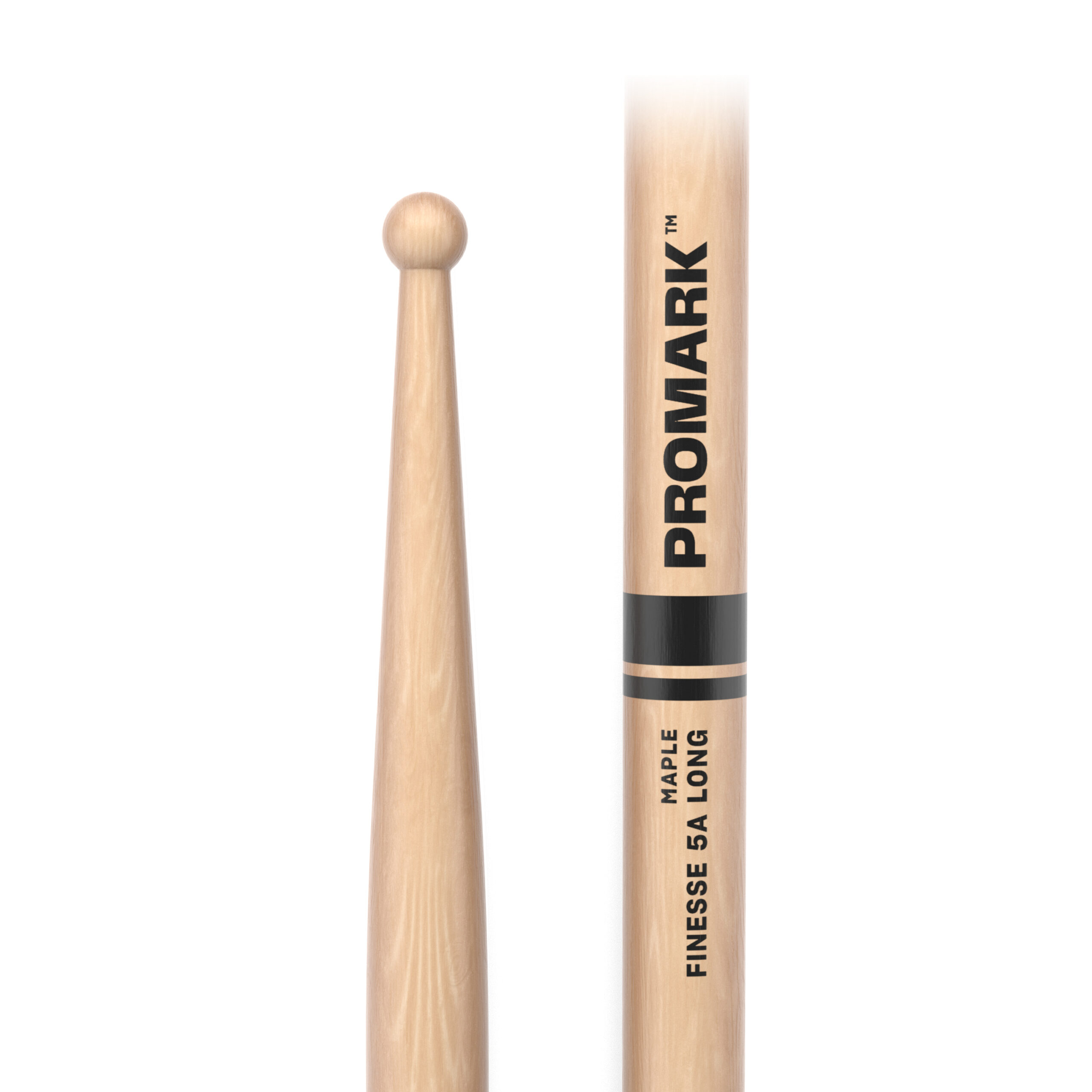 ProMark Finesse 5A Long Maple Drumstick, Round Tip