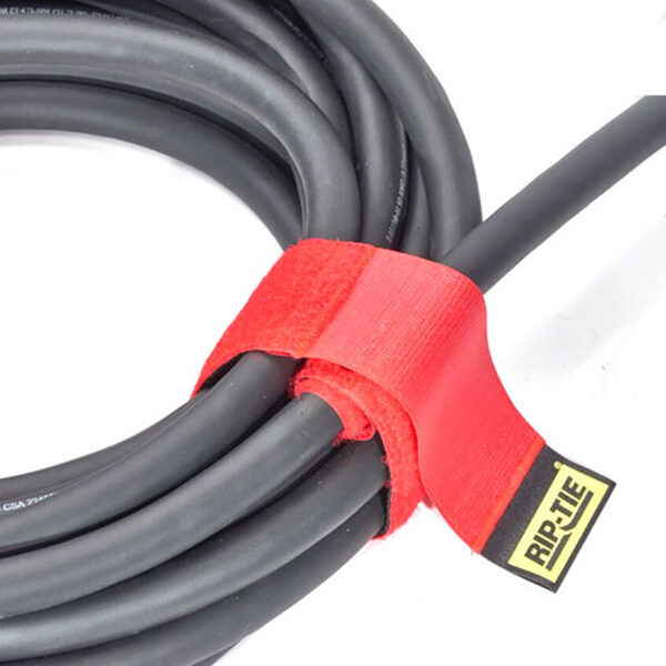 Rip-Tie Cable Wrap 5/8" x 6" - Red, 10-Pack