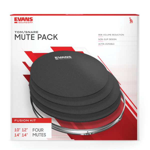 Evans SoundOff Drum Mute Pack - Fusion (10,12,14,14)