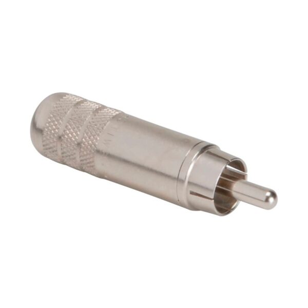 Switchcraft 3502A RCA Plug - Nickel, Large Cable Entry