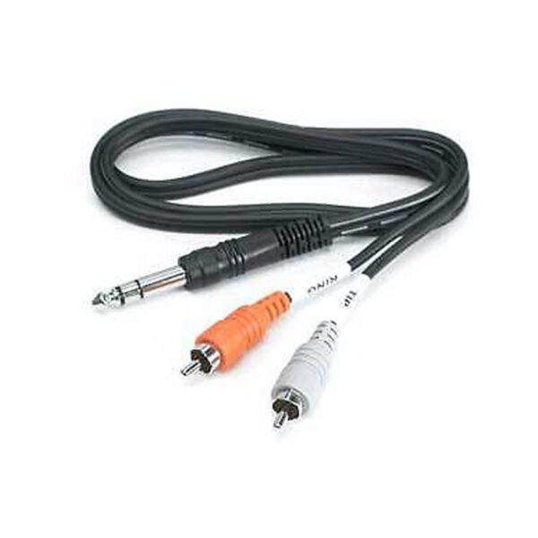 Hosa TRS-201 1/4" TRS to Dual RCA Insert Cable 3.2ft