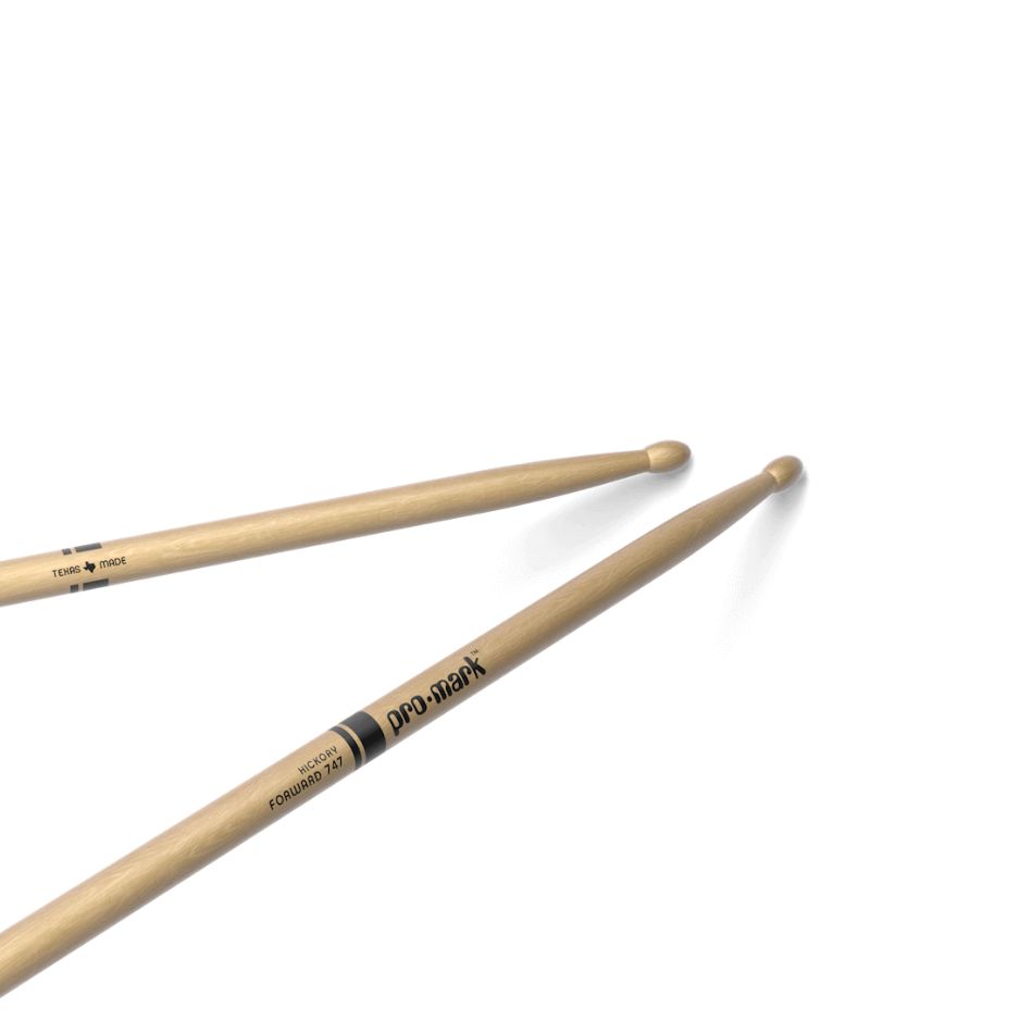 ProMark Classic Forward 747 Hickory Drumsticks, Lacquered - Image 4