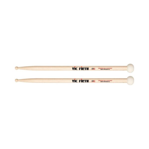 Vic Firth SD12 Swizzle Drumsticks - Wood/Felt Ball