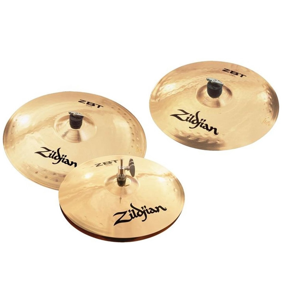 Zildjian ZBT 3-Piece Cymbal Set: 13" HiHats, 14" Crash, 18" Crash Ride - Image 2