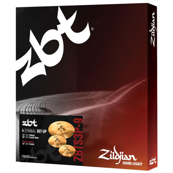 Zildjian ZBT 3-Piece Cymbal Set: 13" HiHats, 14" Crash, 18" Crash Ride