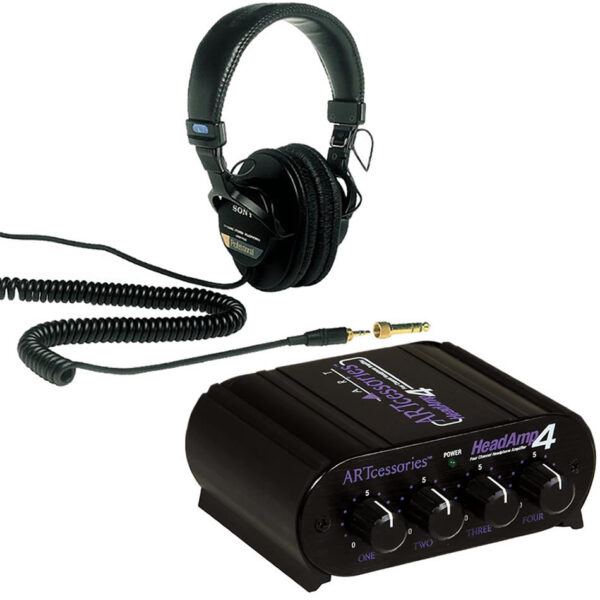 ART Headamp 4 Headphone Amp + Sony MDR-7506 Bundle